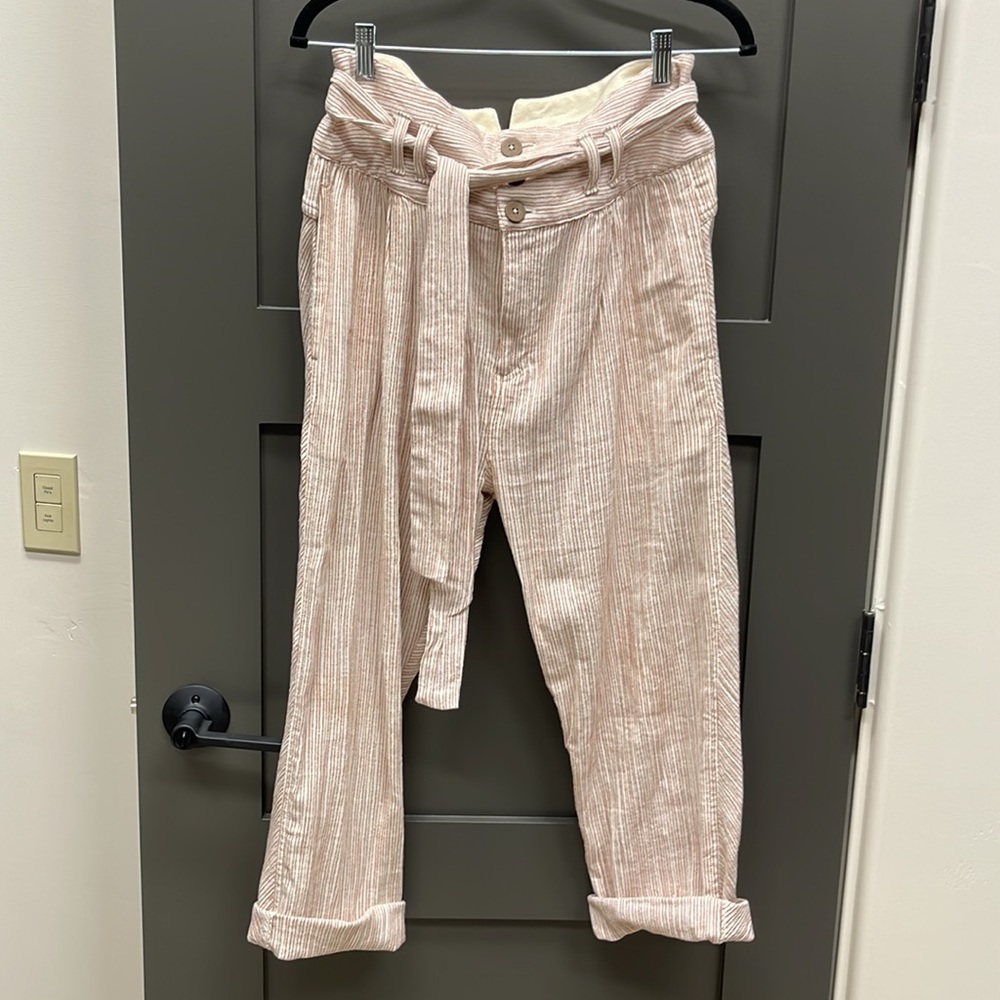 Free People paper bag waist slouchy pants